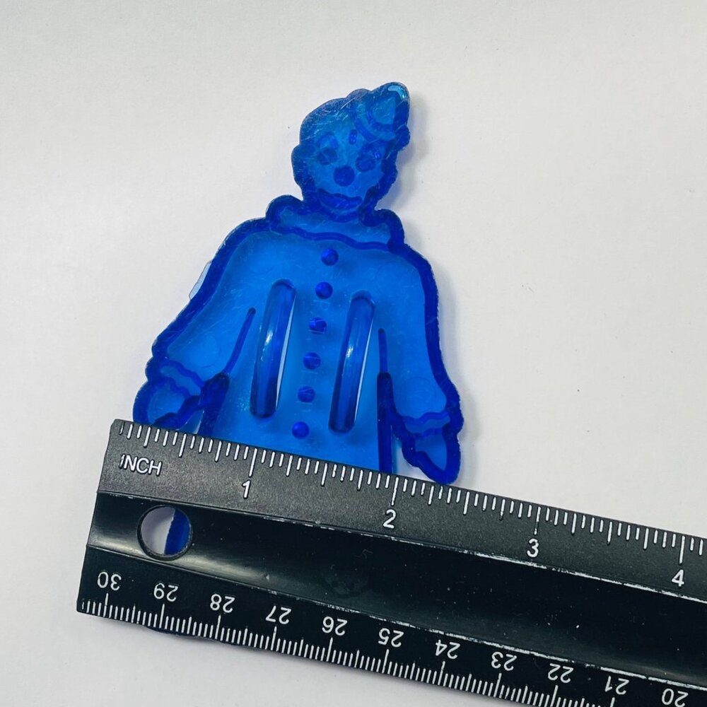 Blue Circus Clown Cookie Imprint Cutter Vintage 50s Domar 4 inch - Picture 5 of 5